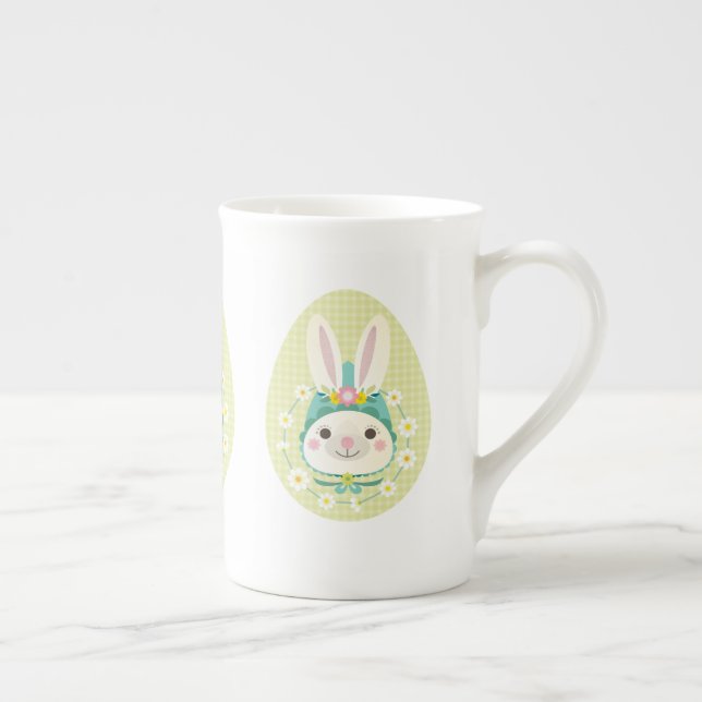 Taza De Porcelana Conejo de Pascua, tazón de porcelana ósea (Derecha)