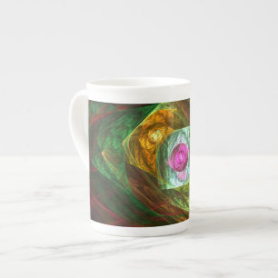 Taza De Porcelana Conexiones dinámicas Resumen de arte