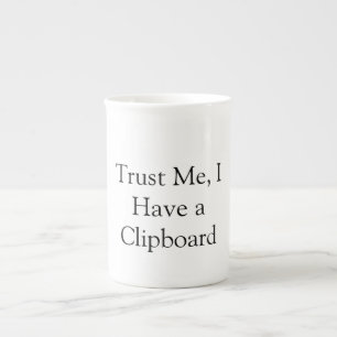 Taza De Porcelana Confía en Mí, Tengo una Tabla de Apuntes