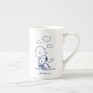 Taza De Porcelana Confort y seguridad Charlie y Snoopy Hug