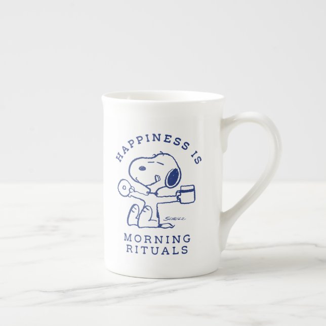 Taza De Porcelana Confort y seguridad | La felicidad es rituales mat (Derecha)