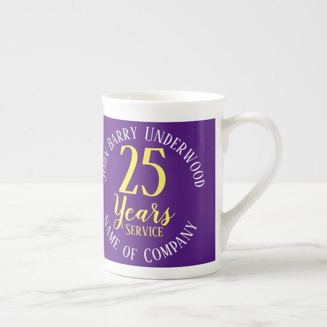 Taza De Porcelana Conmemoración del Premio Largo Servicio (Derecha)