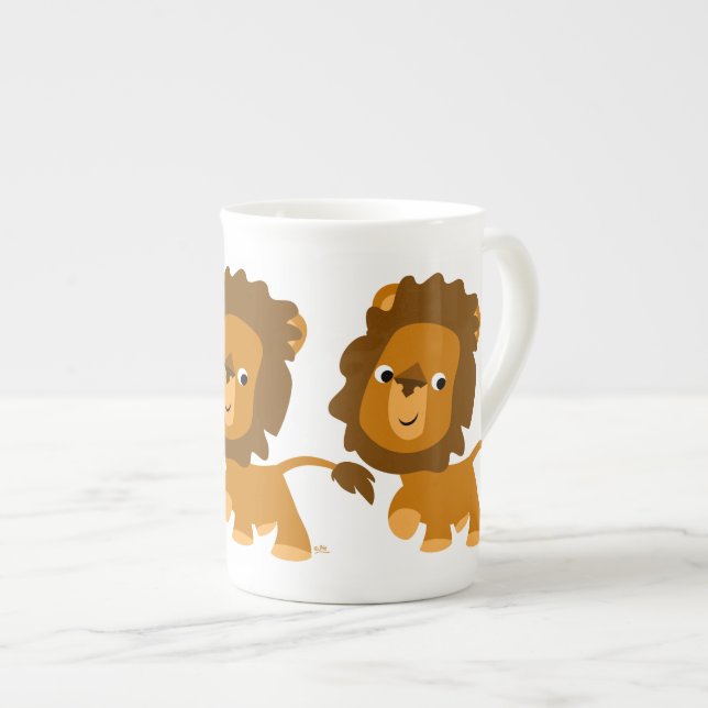 Taza De Porcelana Contenido de Personalizado lindo Hueso de león en  (Derecha)