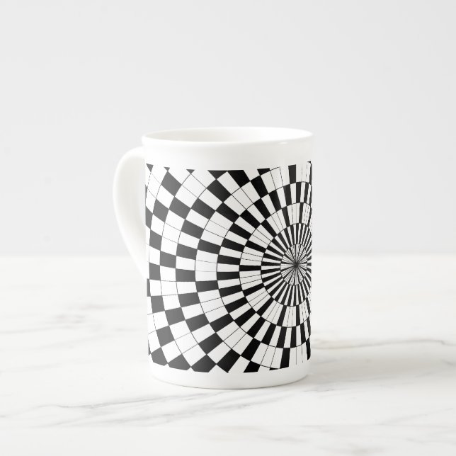 Taza De Porcelana Contrarrestas espirales de Kenneth Yoncich (Izquierda)