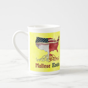 Taza De Porcelana Copa de Malta Americana