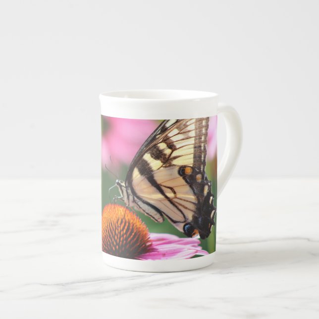 Taza De Porcelana Copa de mariposas (Derecha)