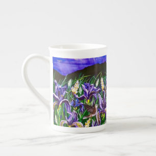 Taza De Porcelana Copa Iris Fields