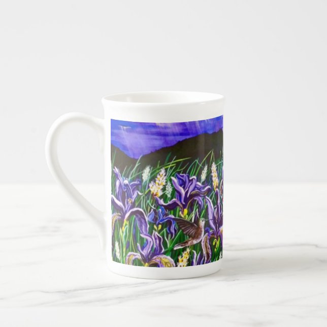 Taza De Porcelana Copa Iris Fields (Izquierda)
