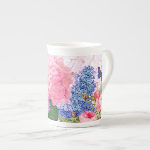 Taza De Porcelana Copa Mug Flowers Redoute