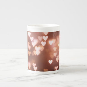TAZA DE PORCELANA CORAZONES DIARIOS DE PINK VALENTINE