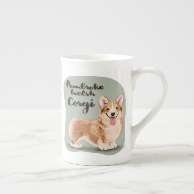 Taza De Porcelana Corgi galés (Derecha)