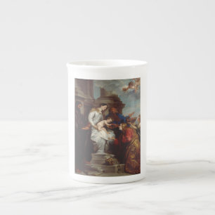 Taza De Porcelana Coronación de Santa Rosalía por Anthony van Dyck