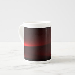 Taza De Porcelana Cranberry Y Luces Negras