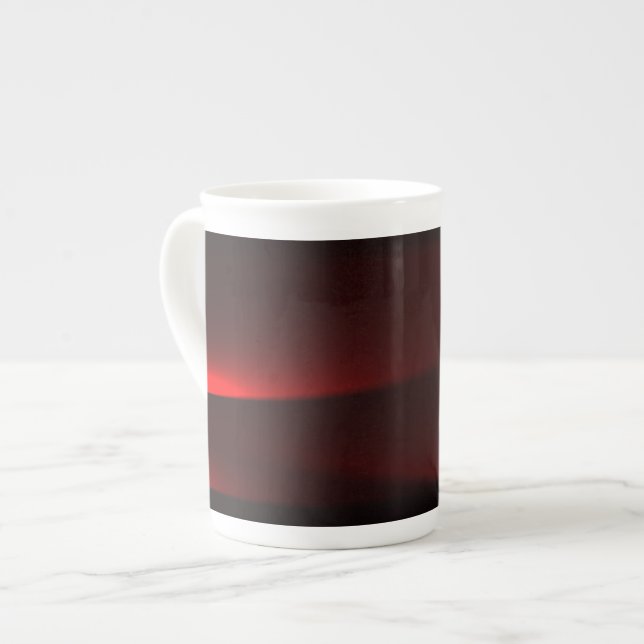 Taza De Porcelana Cranberry Y Luces Negras (Izquierda)