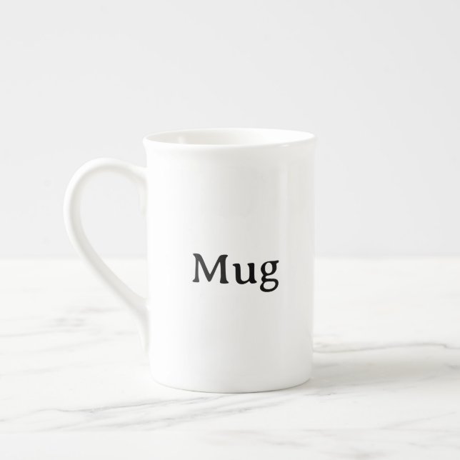 Taza De Porcelana Crea tu propio simple custom (Izquierda)