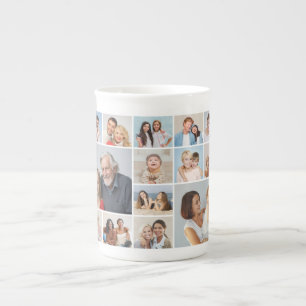 Taza De Porcelana Crear su propio Collage de fotos de 14