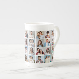 Taza De Porcelana Crear su propio Collage de fotos de 32