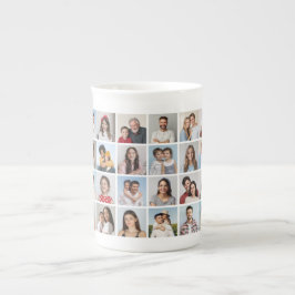 Taza De Porcelana Crear su propio Collage de fotos de 32