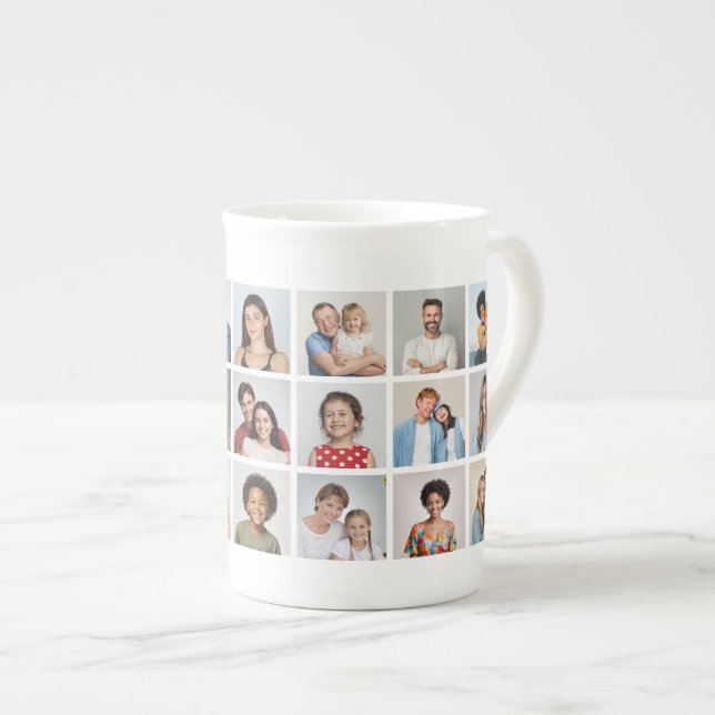 Taza De Porcelana Create Your Own 21 Photo Collage  (Derecha)