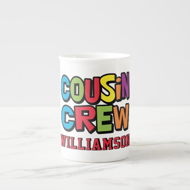 Taza De Porcelana Create Your Own Family Reunion Cousin Crew  (Frente)