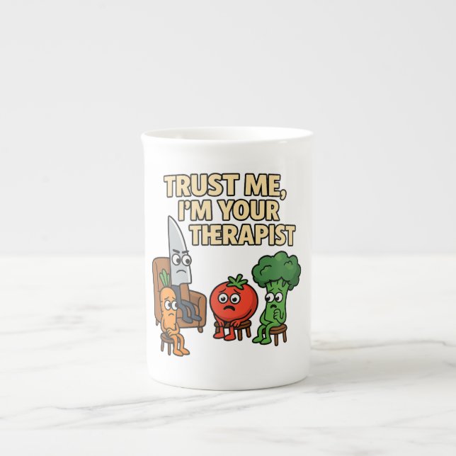 Taza De Porcelana Créeme, soy tu terapeuta - Personalizado divertida (Frente)