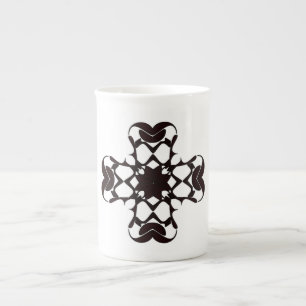 TAZA DE PORCELANA CRUZ RODEADA