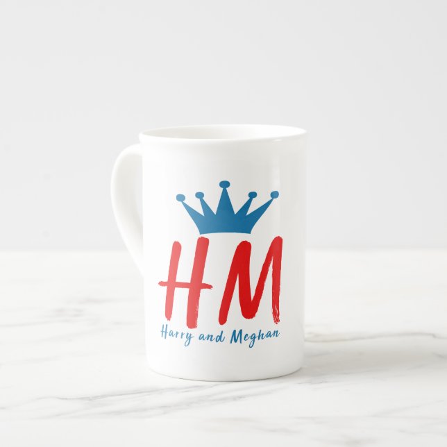 Taza De Porcelana Cuando Harry resolvió Meghan (Izquierda)