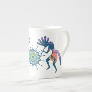 Taza De Porcelana Cultura de los nativos estadounidenses - Baile sol