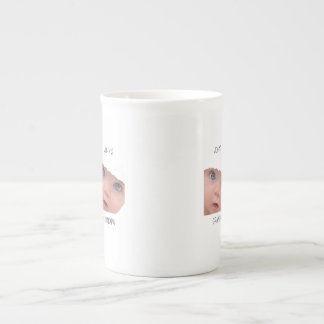 Taza De Porcelana Cumpleaños del abuelo, regalo de Daddy con cara de
