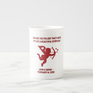 Taza De Porcelana CUPID You are the melody that makes my life a beau