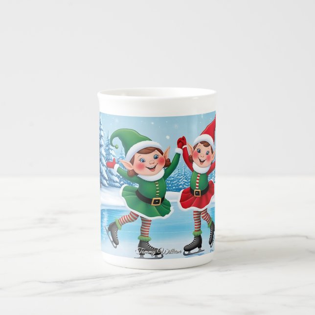 Taza De Porcelana Curiosa moda moderna Funny Feliz Navidad (Frente)