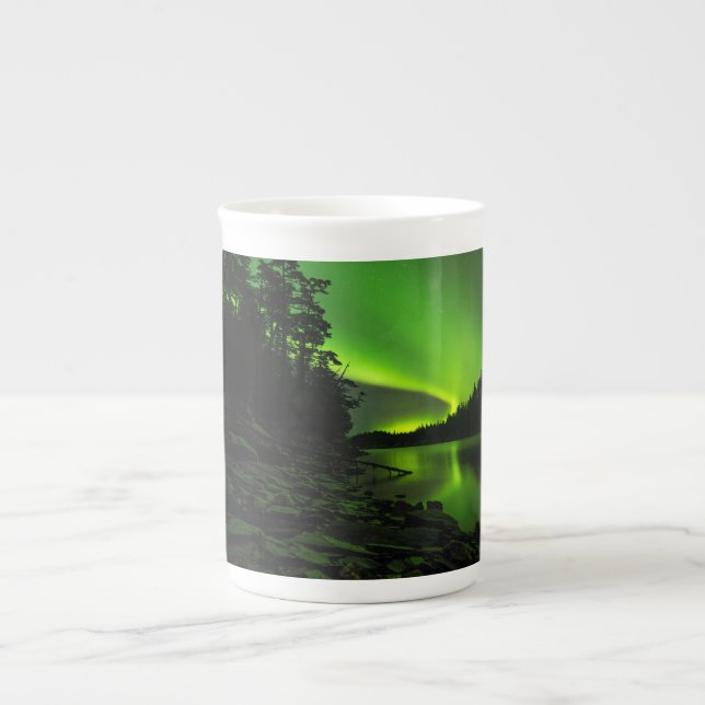 Taza De Porcelana Curvando Aurora (Frente)