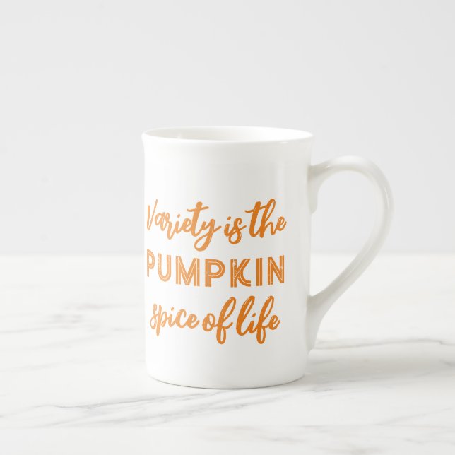 Taza De Porcelana Cute calabaza spice otoño (Derecha)