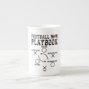 Taza De Porcelana Cute Football Mom Playbook