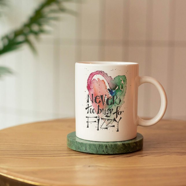 Taza De Porcelana Cute Girly 'nunca demasiado ocupado para Fizzy' (Subido por el creador)