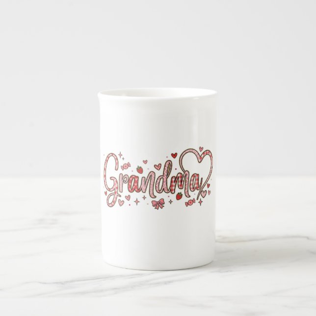 Taza De Porcelana Cute Grandma Bone China Specialty Mug (Frente)