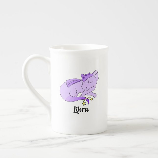 Taza De Porcelana Cute Libra Dragon diseño zodiac mug (Izquierda)