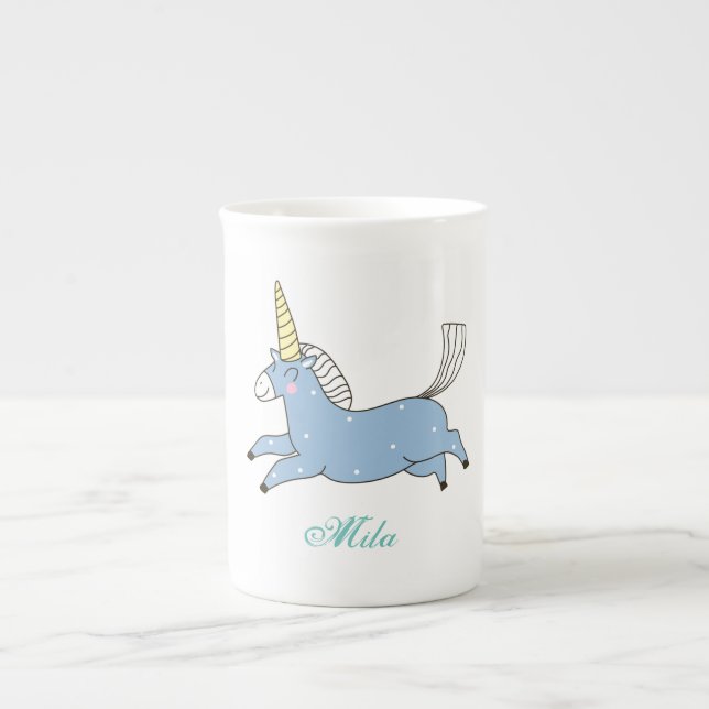 Taza De Porcelana Cute unicorn (Frente)