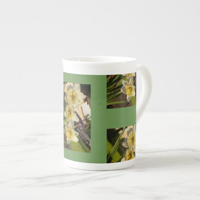 Taza De Porcelana Daffoldils repiten patrón mug goodfor para la Pasc (Derecha)