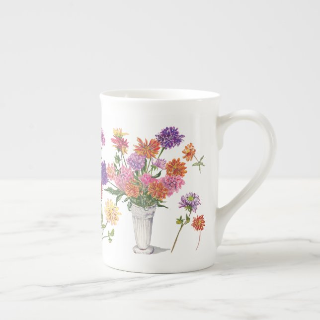 Taza De Porcelana dahlia mug (Derecha)