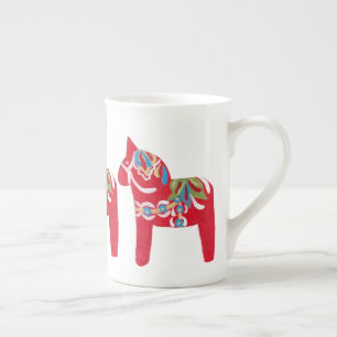 Taza De Porcelana Dala Horse