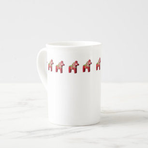 Taza De Porcelana Dala Horse Bone China Mug