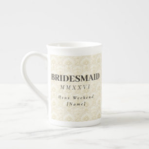 Taza De Porcelana Dama de honor Arte decorativo Art Déco – recuerd