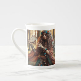 Taza De Porcelana dama gitana