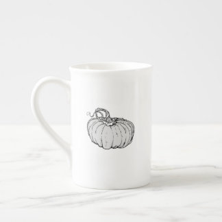 Taza de porcelana de calabaza de Halloween - “¡Buu