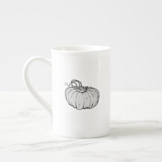 Taza de porcelana de calabaza de Halloween - “¡Buu