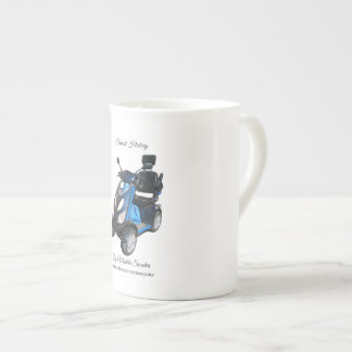 Taza de porcelana de hueso