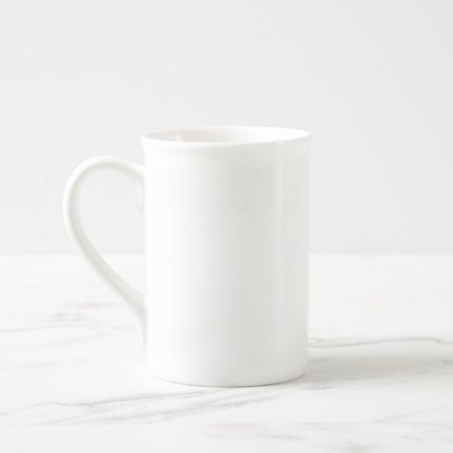 Taza de porcelana de hueso (Izquierda)