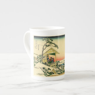 Taza de porcelana de hueso Teahouse en Koishikawa