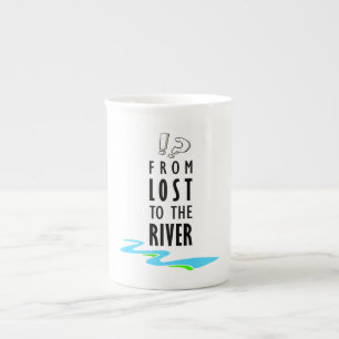 Taza De Porcelana De perdidos al río